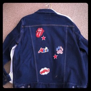 Men’s jean jacket basic custom